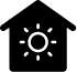 House and sun icon